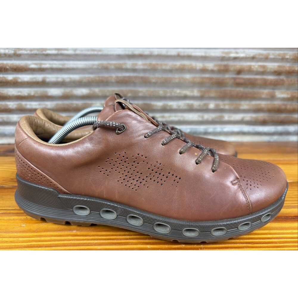 ECCO Men's Cool 2.0 Leather Gore-Tex Fashion Sneaker - Size 11 Walnut Brown